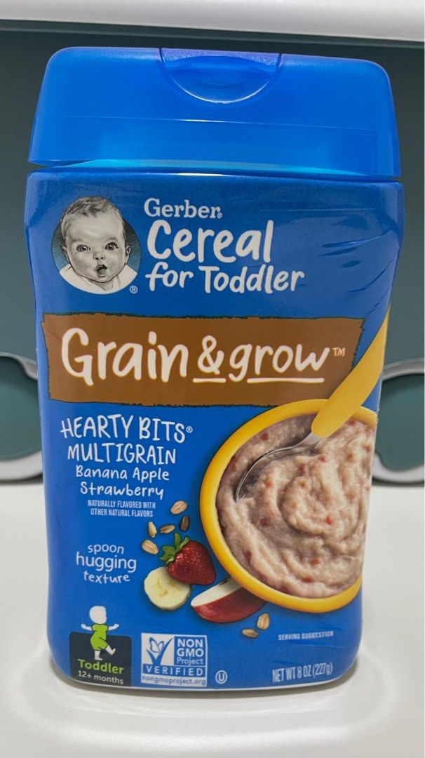 Gerber multigrain top banana apple strawberry