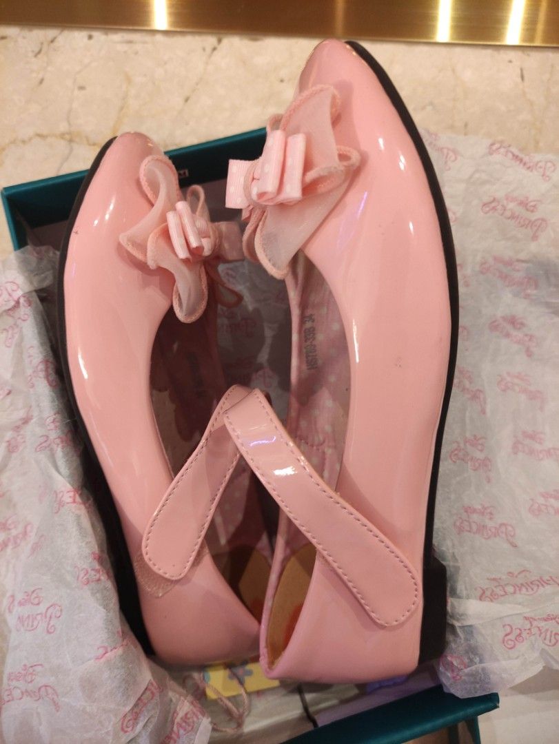Girls pink dress shoes 20cm size 34 Babies Kids Babies Kids