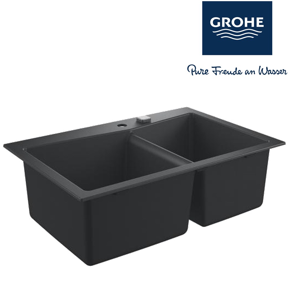 Grohe K700 double bowl composite kitchen sink, Furniture & Home Living