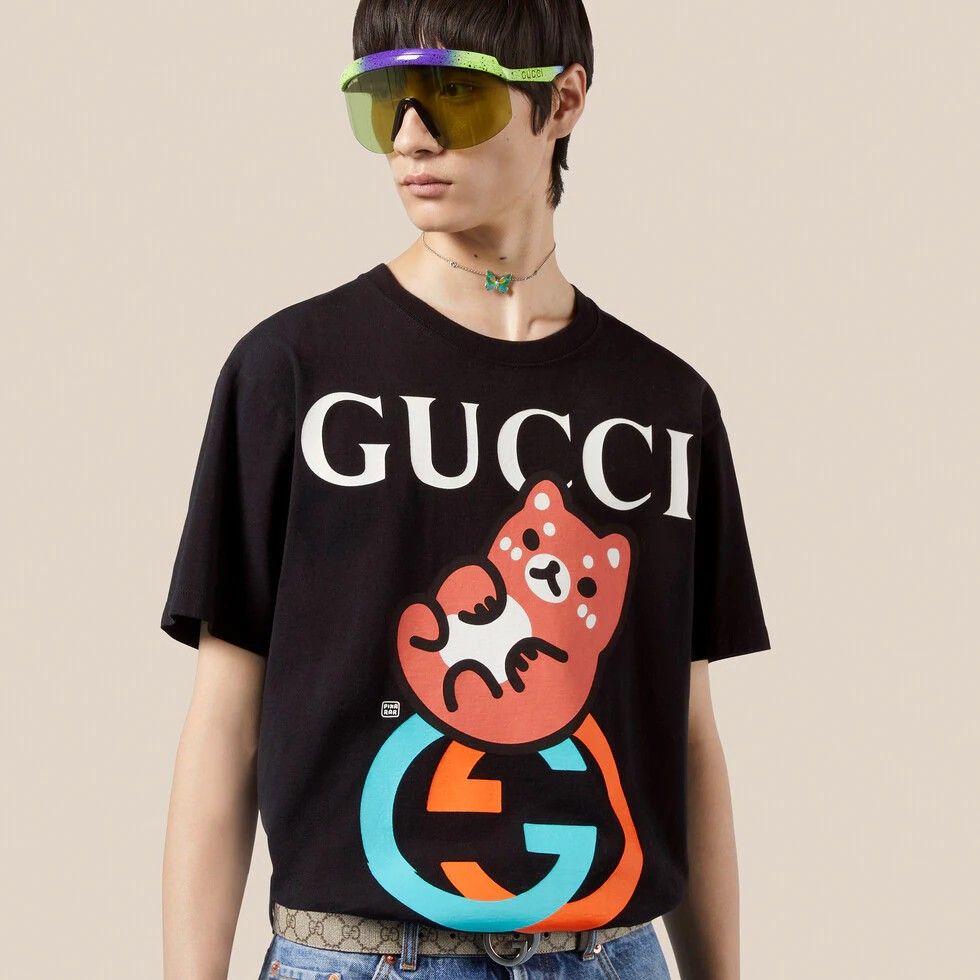Gucci SS23 Kawaii Animal Print Cotton T-Shirt (2023) 548334 XJFB2 1152 ...