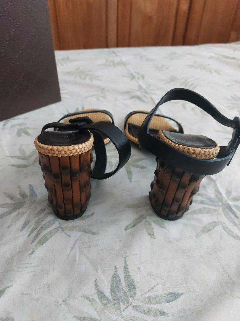Gucci bamboo heel sandals hotsell