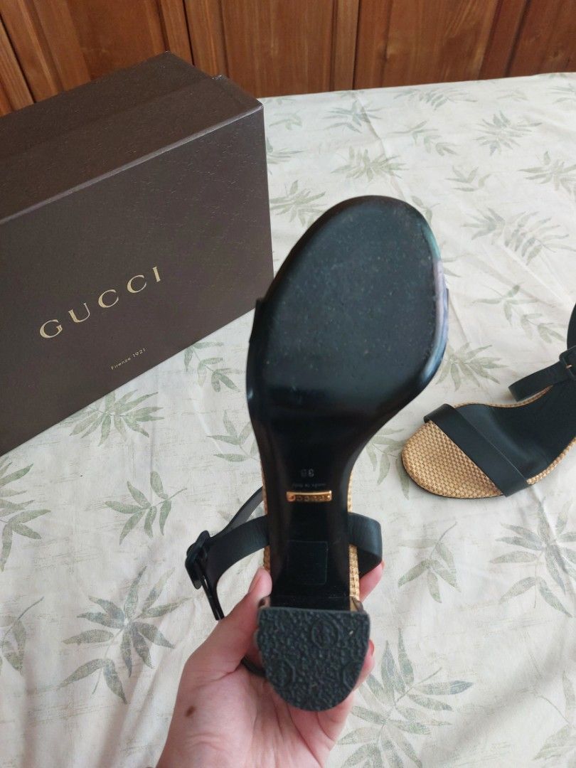 Gucci bamboo heel shoes online