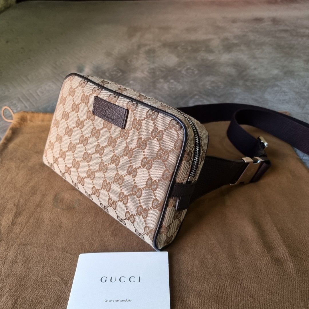 Gucci Monogram Belt Bag Bumbag Luxury Bags Wallets on Carousell