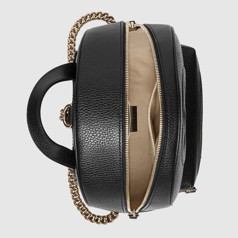 Gucci soho leather chain backpack Black 431570 Women s Fashion