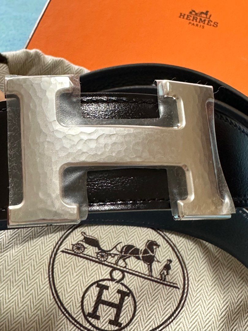 Hermes H Belt Buckle & reversible Leather Strap 32 mm, 名牌, 飾物