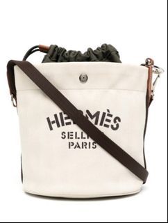 Hermes Sac A Depeche Etain Togo stamp M, Luxury, Bags & Wallets on Carousell