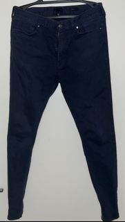 H&M JEANS BLACK SKINNY FIT 30UK