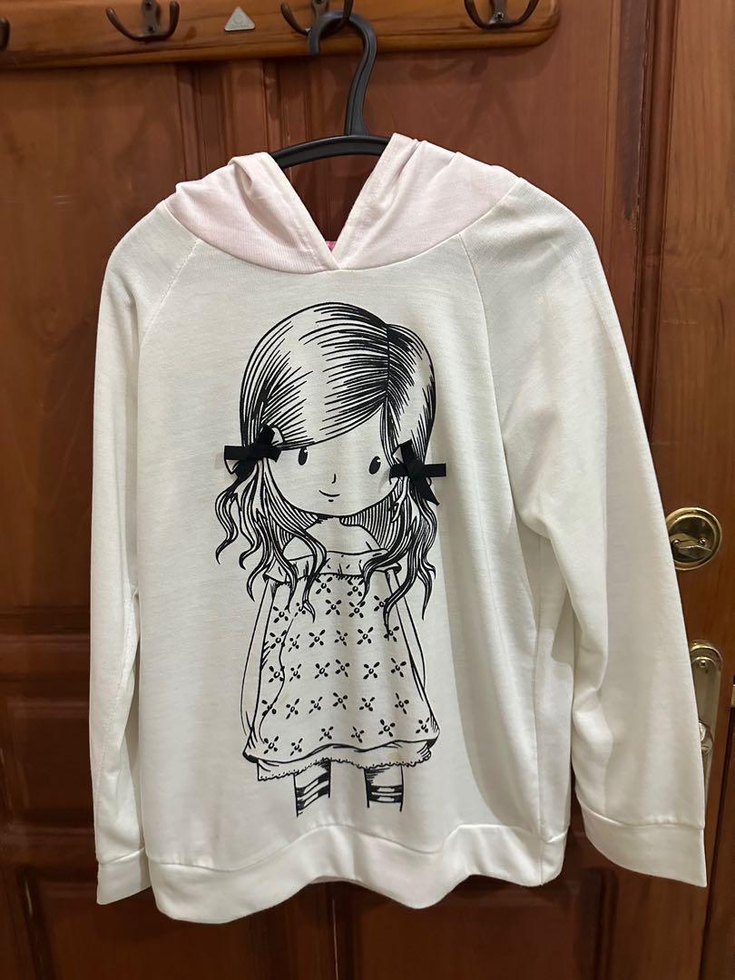 Nevada Knit Varsity With Hoodie Maxi Dress Anak Perempuan