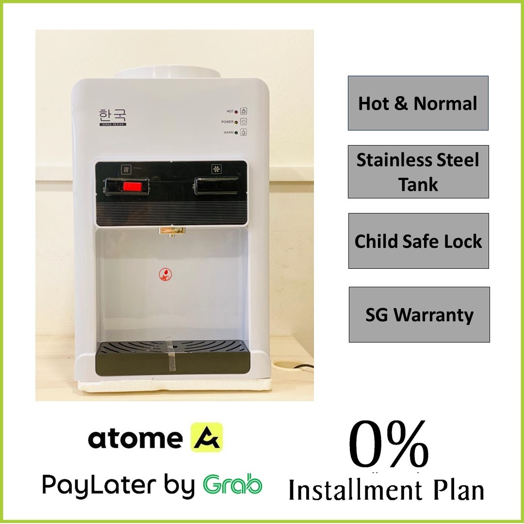 Hot & Normal Alkaline Water Dispenser Made In Korea Compact Size Direct Piping Cheapest