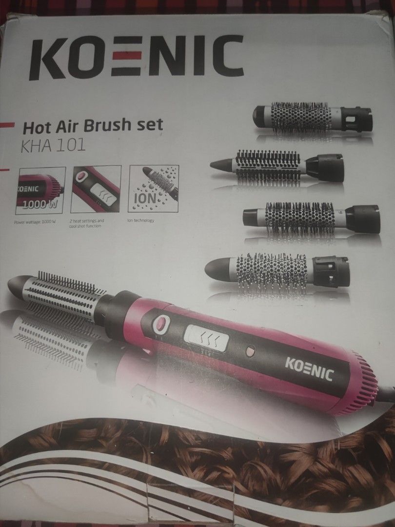 Hot air brush set, Beauty & Personal Care, Hair on Carousell