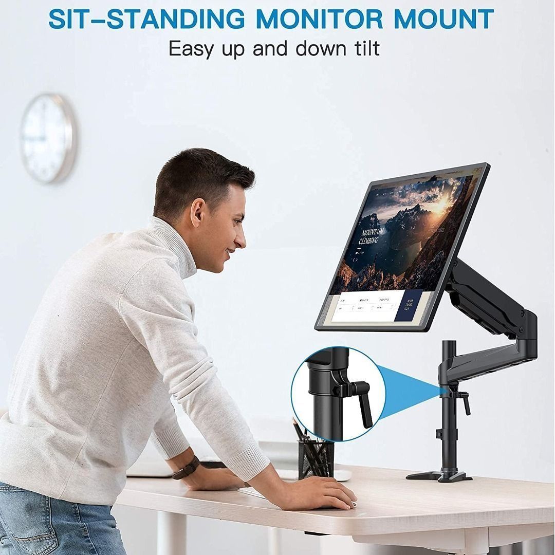 HUANUO Monitor Halterung 2 Monitore für 13 bis 27 Zoll Bildschirme