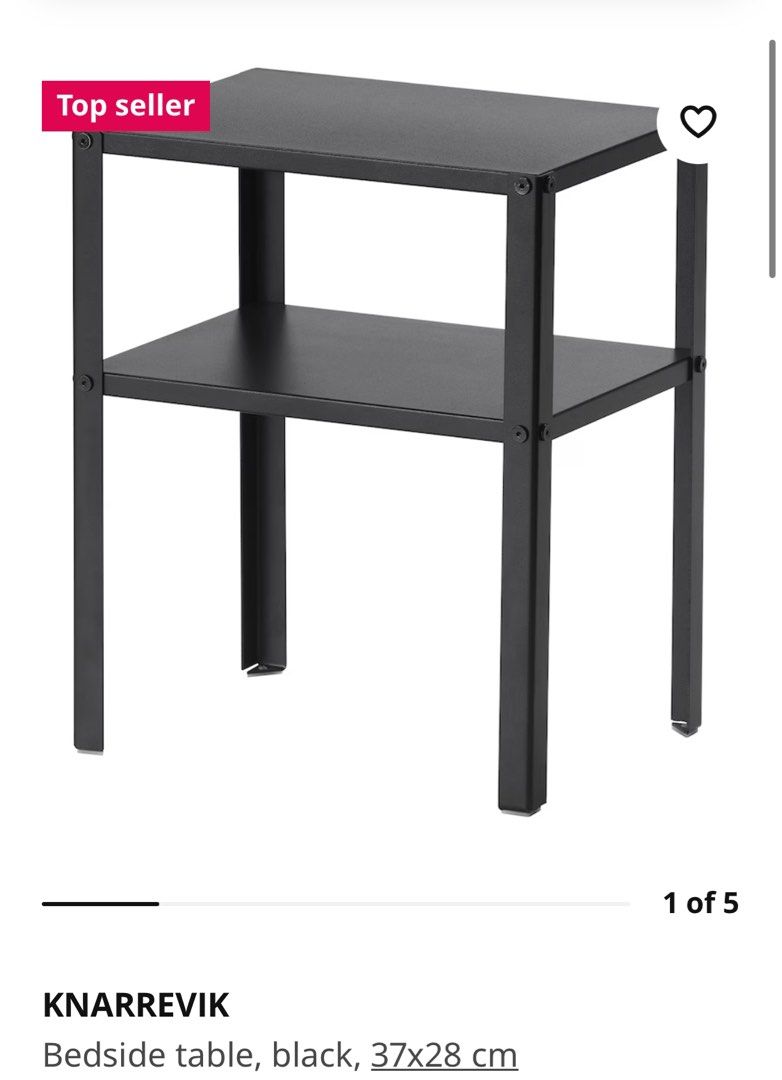 Ikea bedside table, Furniture & Home Living, Furniture, Tables & Sets