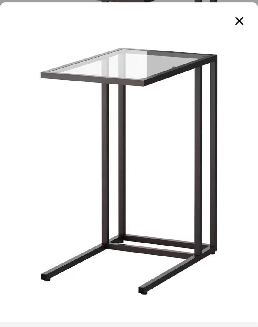 Ikea glass side table, Furniture & Home Living, Furniture, Tables & Sets on Carousell