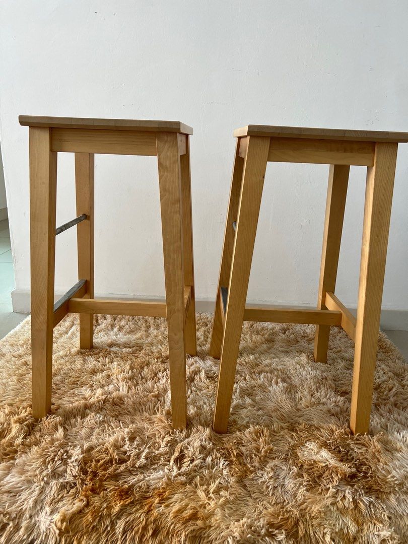 IKEA NILSOLLE Bar Stool/Bar Chair, Furniture & Home Living, Furniture