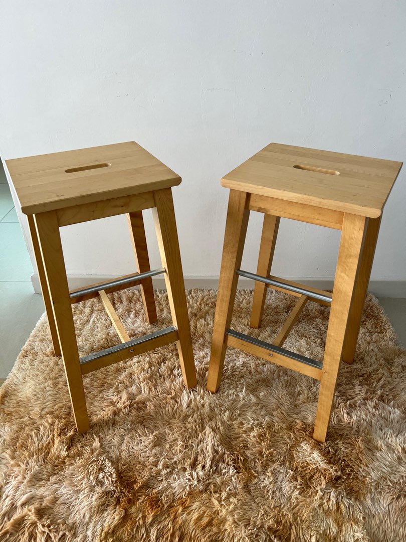 IKEA NILSOLLE Bar Stool/Bar Chair, Furniture & Home Living, Furniture