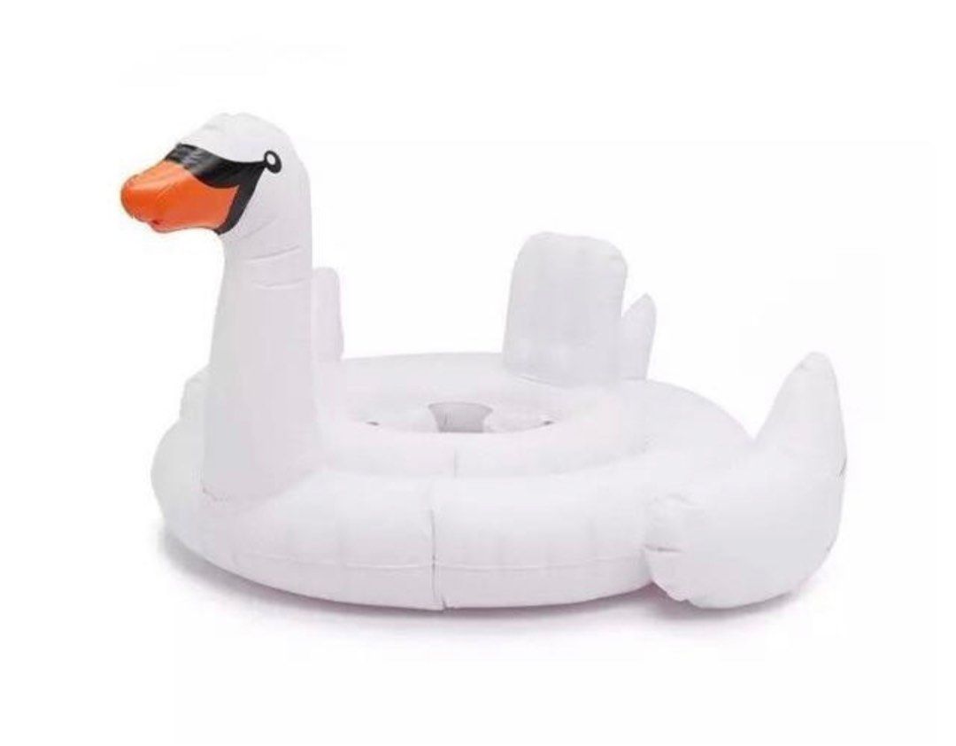 Inflatable swan swim float, Babies & Kids, Infant Playtime on Carousell