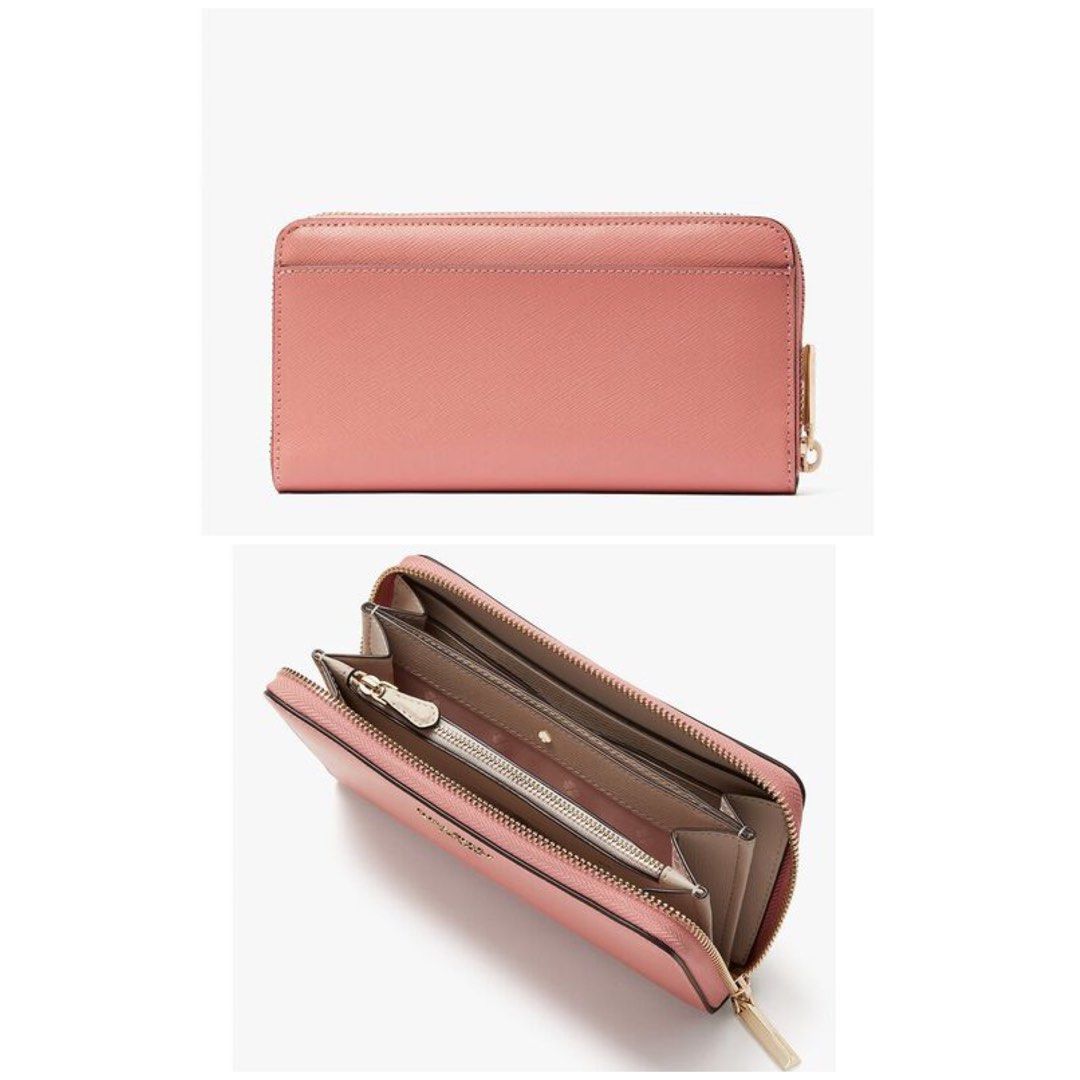 CLEARANCE Kate Spade INSTOCK Spencer Continental Wallet Long Zip Around Serene Pink Women s Fashion Bags Wallets Wallets Card Holders on Carousell