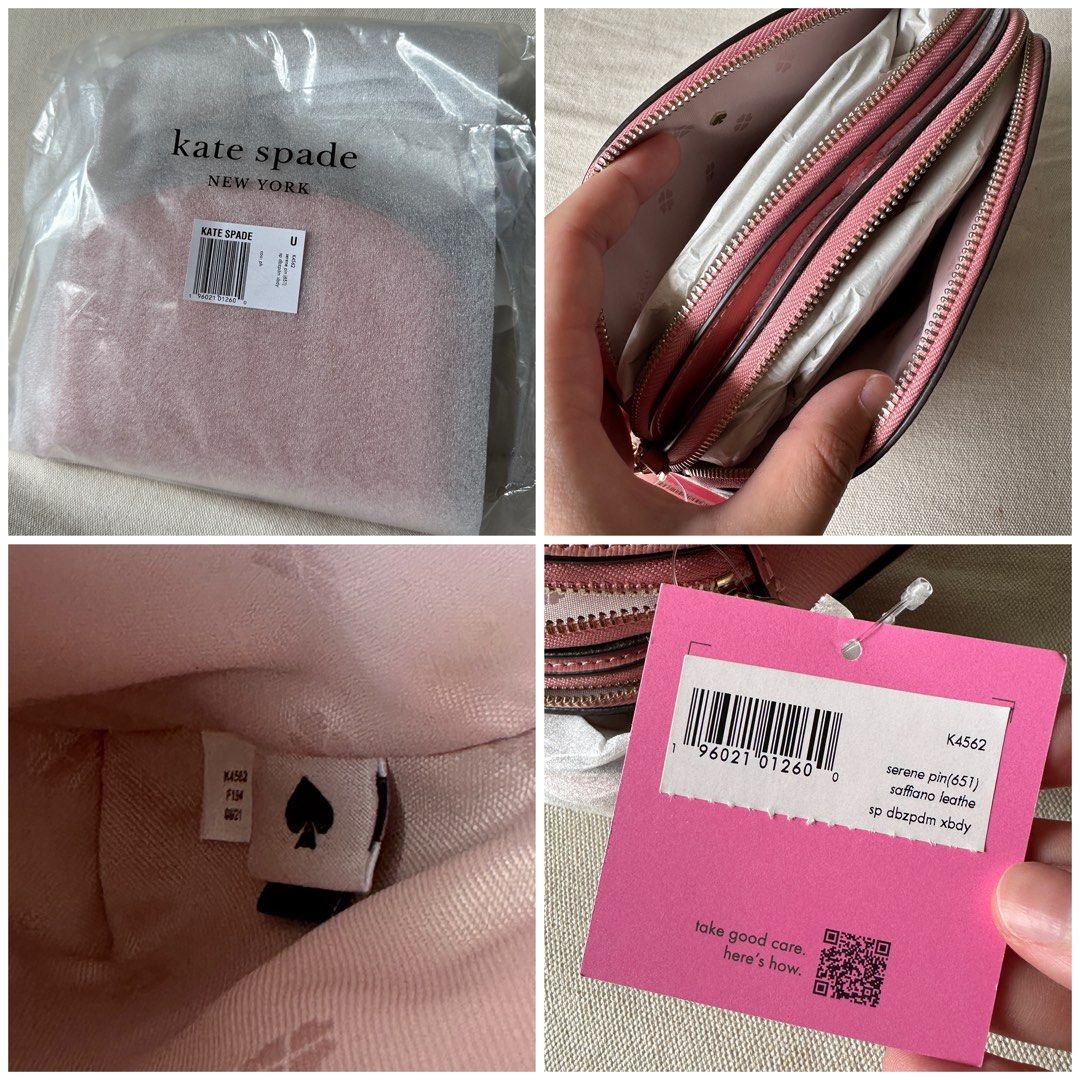 Kate Spade New York Serene Pink Spencer Double-Zip Leather