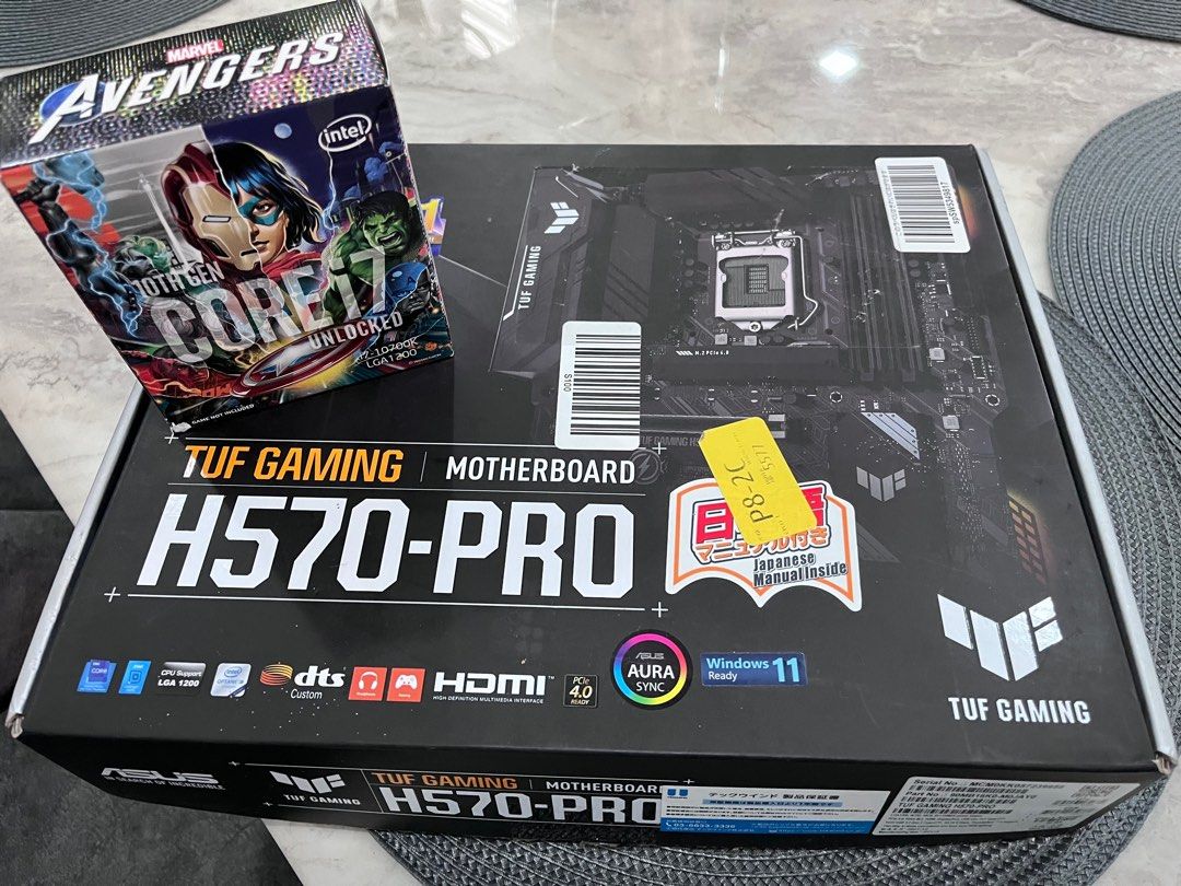 ASUS TUF GAMING H570-PROとi7 10700K CPU-