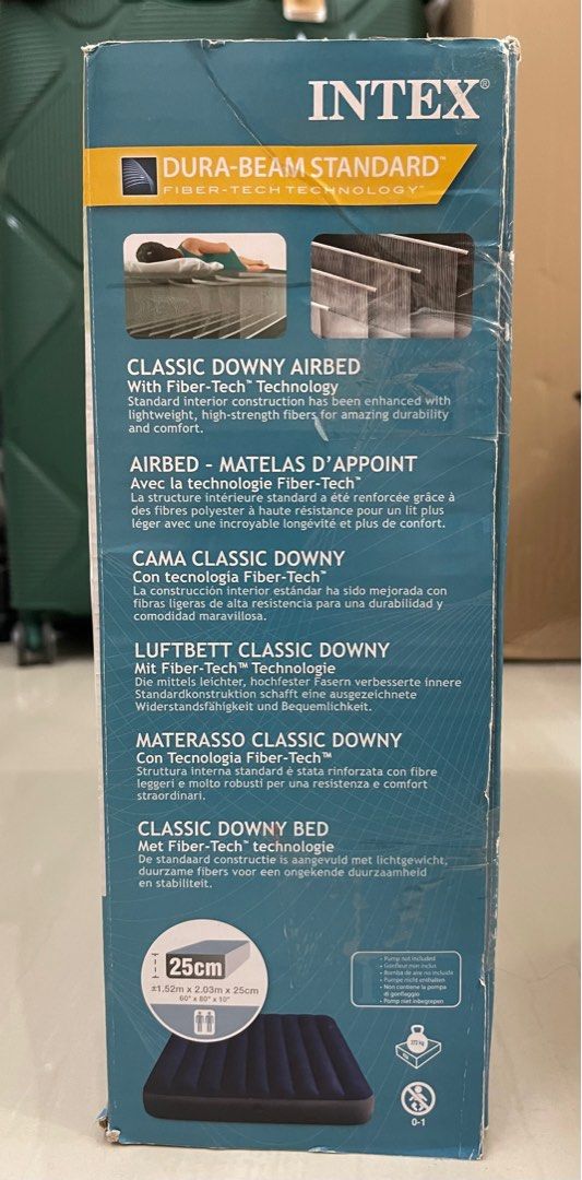 Intex Air Mattress Queen size with Pump, Furniture & Home Living