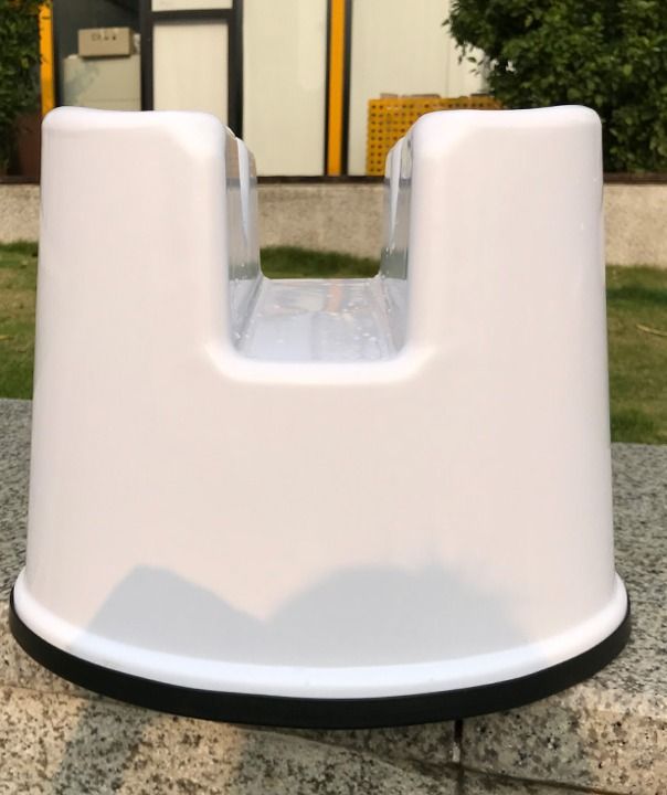 Japanese style bath room low stool concave U-shaped plastic home ...