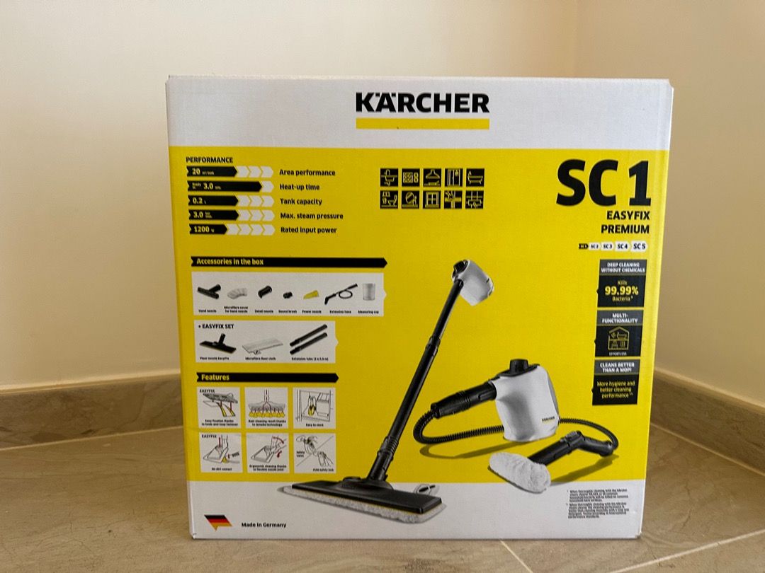 Karcher SC1 Easyfix Premium, 家庭電器, 吸塵機 ＆ 家居清潔電器 - Carousell