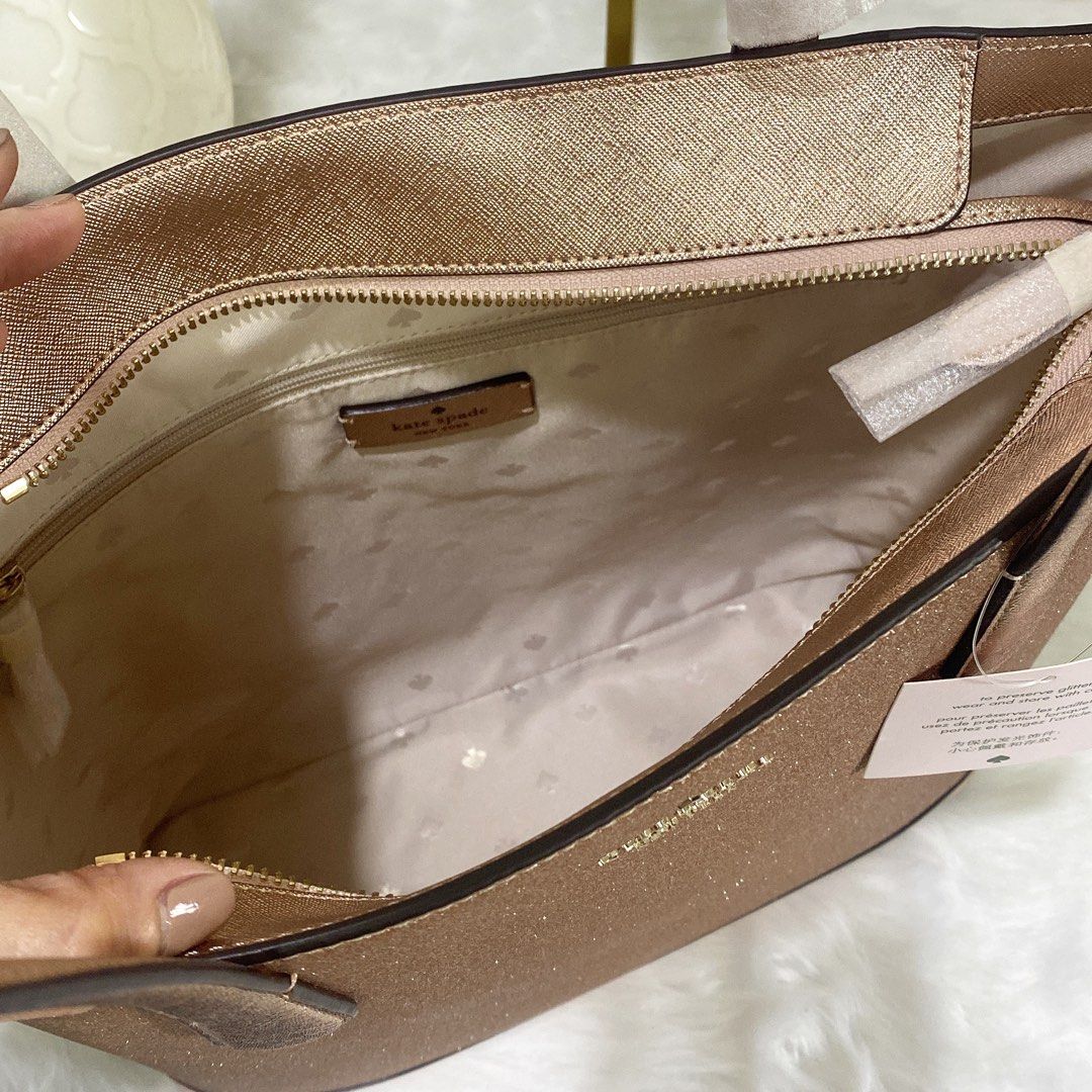 Kate Spade Tote Bag Rose Gold Women s Fashion Bags Wallets Tote Bags on Carousell