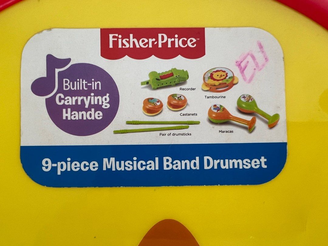 Fisher price lion musical band drumset sales
