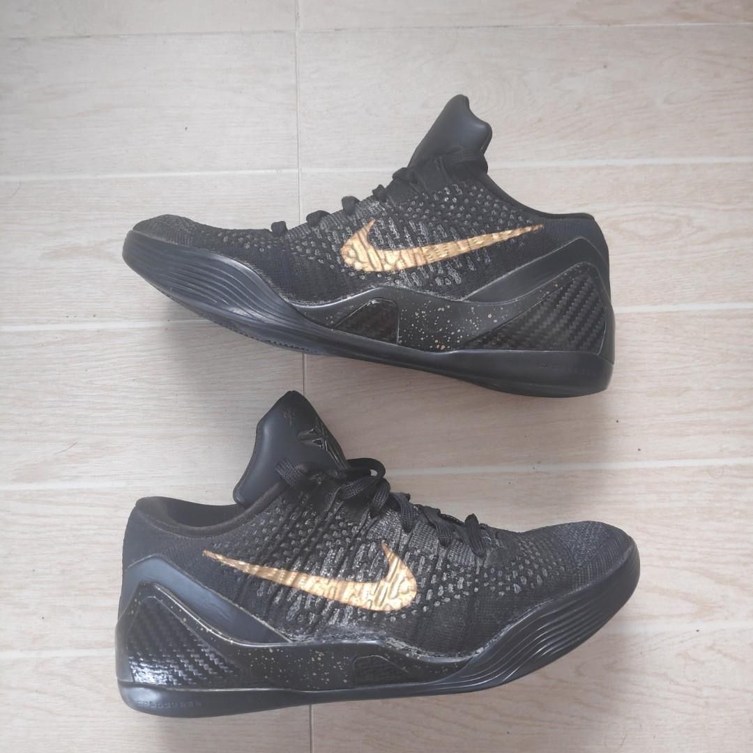 Kobe 9 black and gold discount