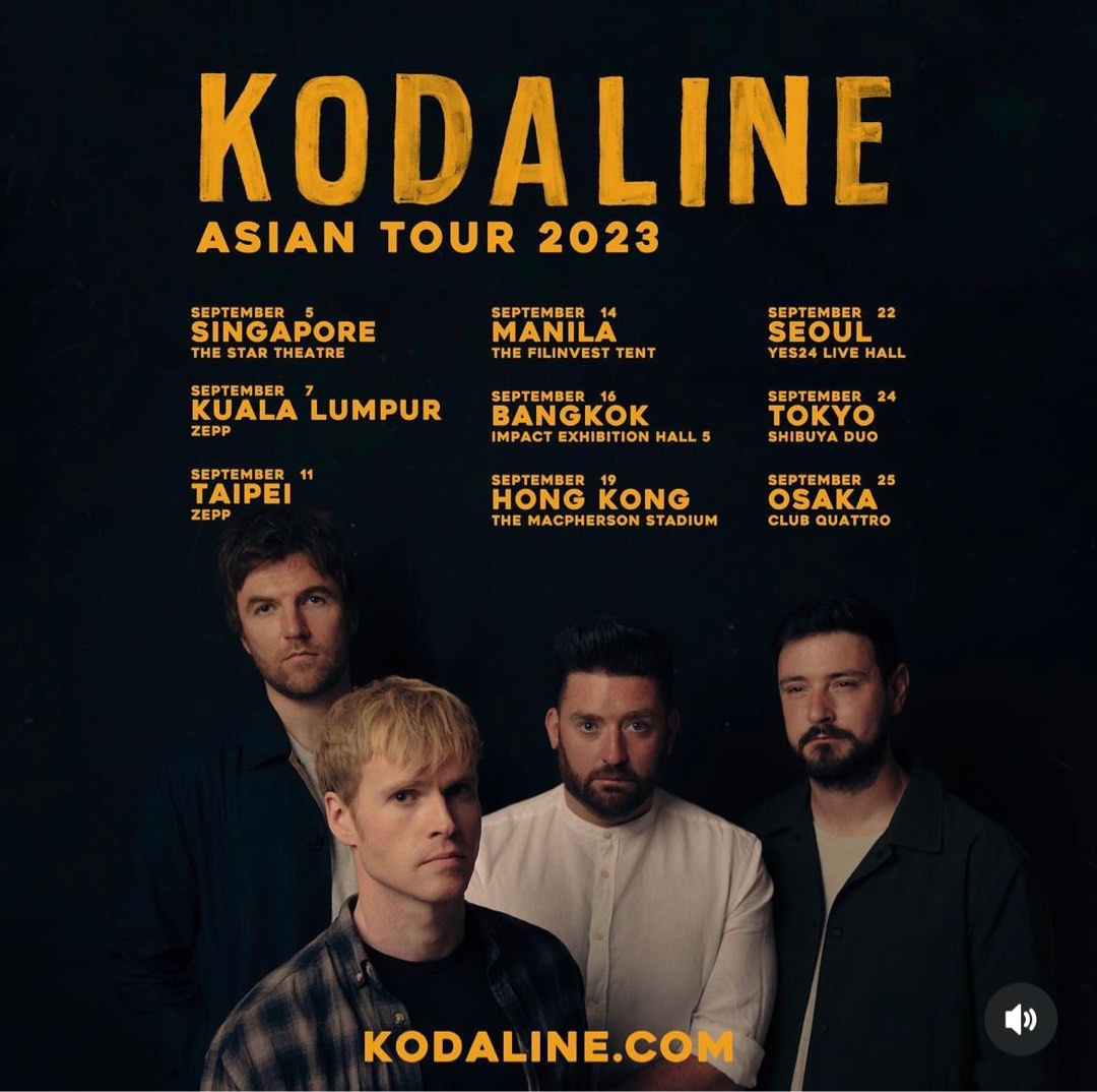 Kodaline ZEPP KL 7 September, Tickets & Vouchers, Event Tickets on