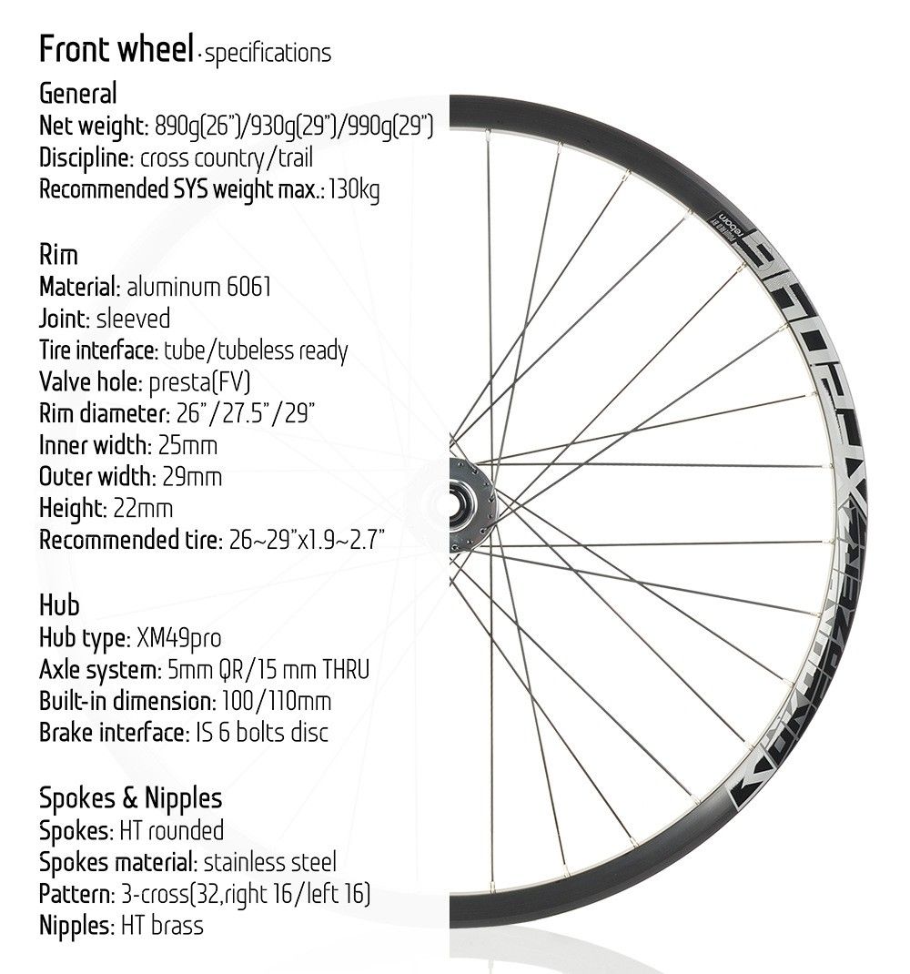 koozer wheel set, 27.5 wheel set and 29 wheelset. Normal Quick release, normal thur axle and