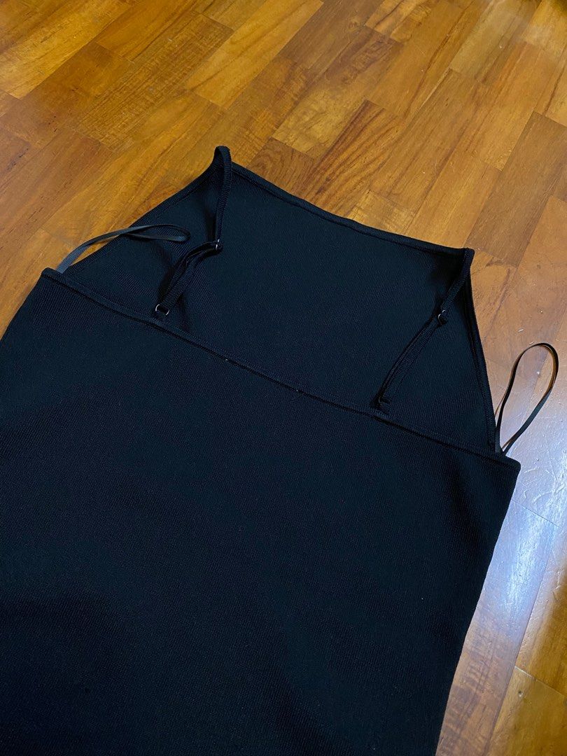 knit halter neck dress zara