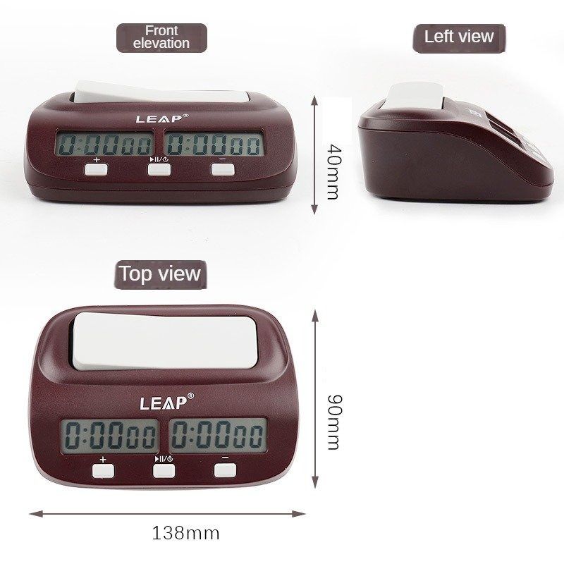 LEAP PQ9907S Digital Chess Clock I-go Count Up Down Timer for Game ...