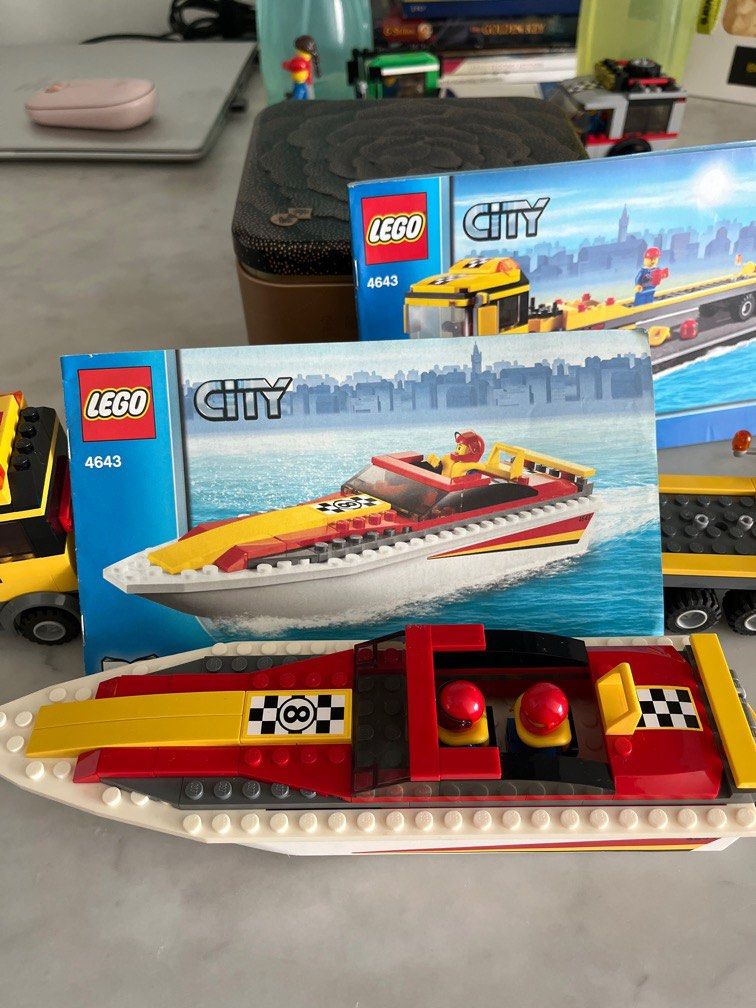 Lego city powerboat transporter shop