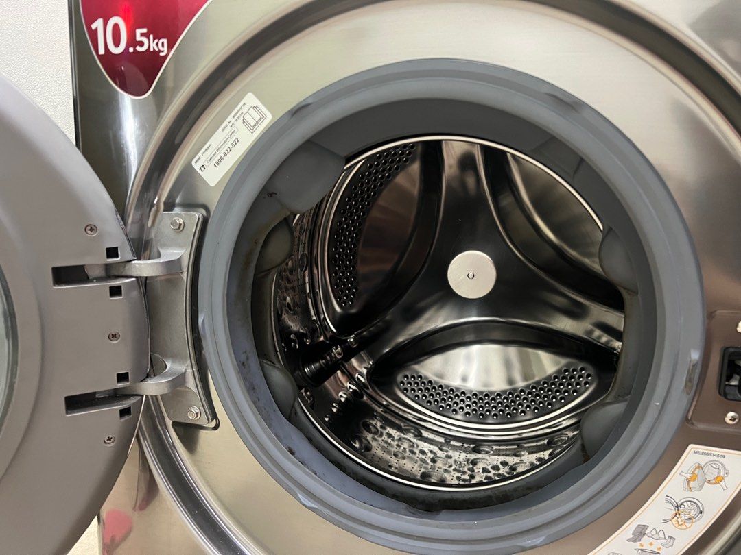LG Front Load 10.5kg washer with Extend warranty, TV & Home Appliances