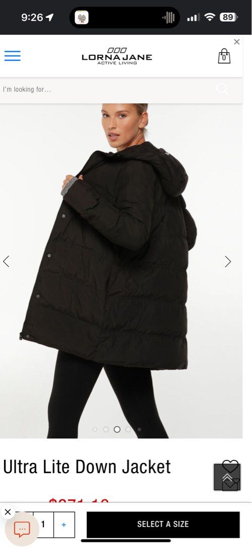 Lorna Jane Ultra Light Down brand new