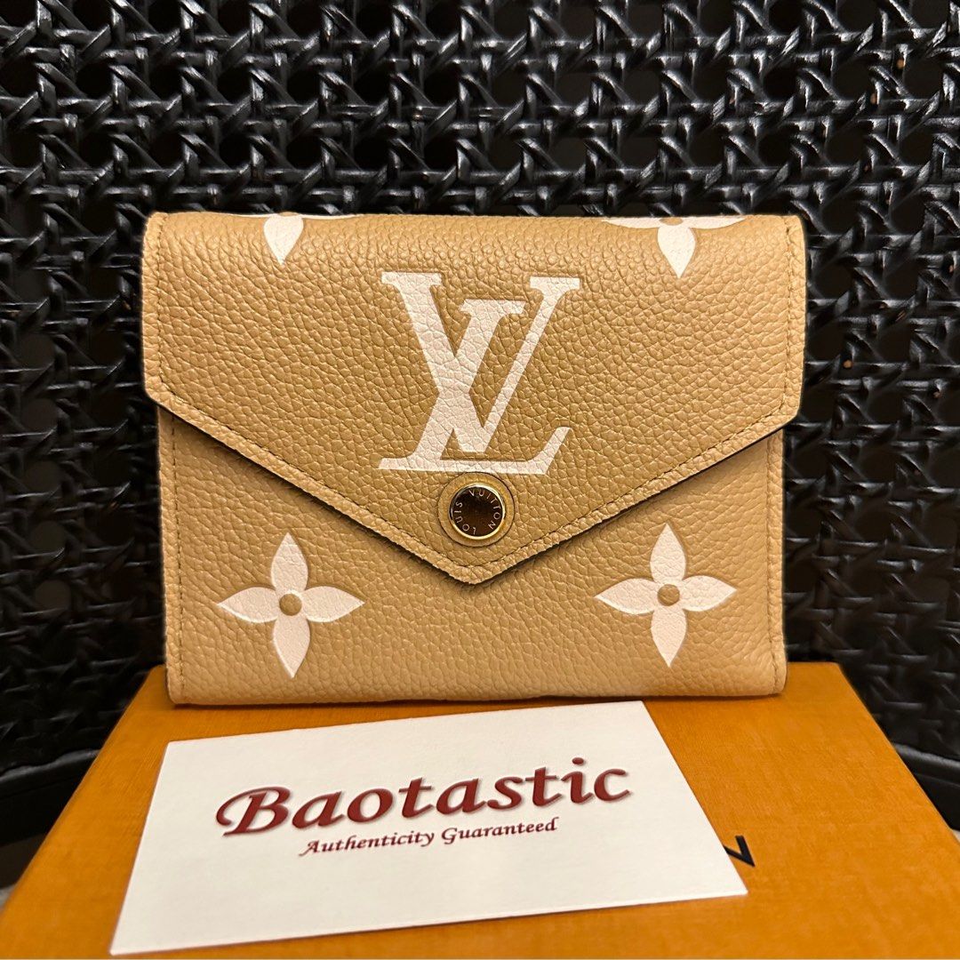 Louis Vuitton Victorine Wallet, Beige, One Size
