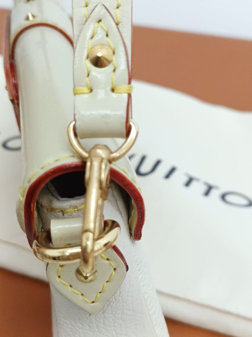 Louis Vuitton White Suhali Le Precieux Pochette Clutch Bag