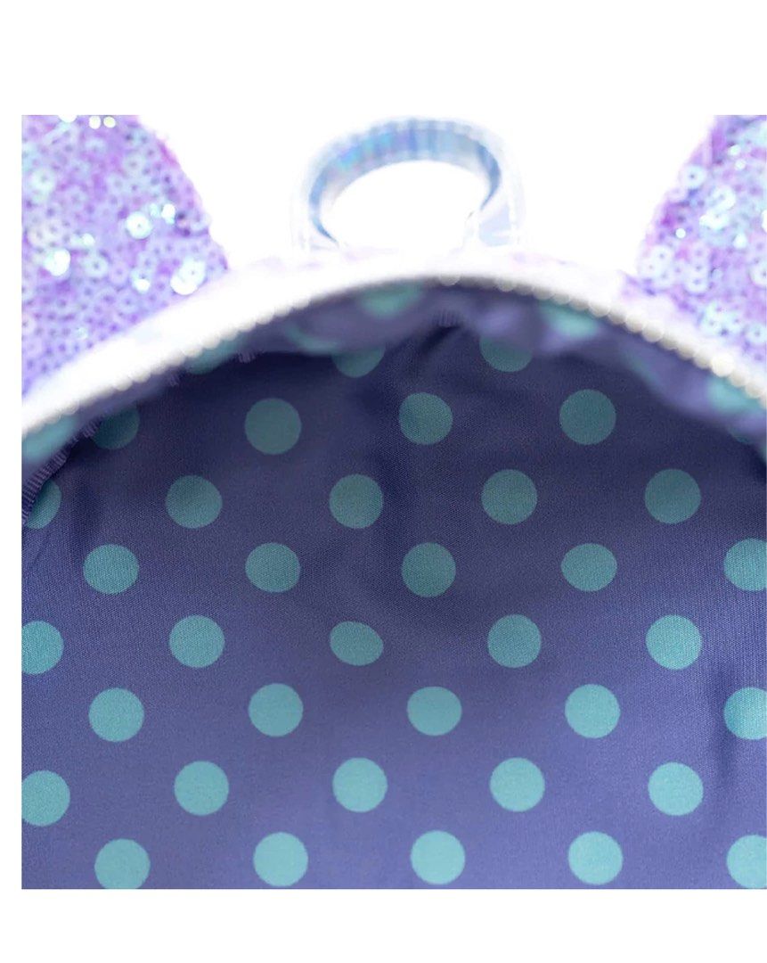Loungefly Disney Minnie ears iridescent purple celebration Disneyland