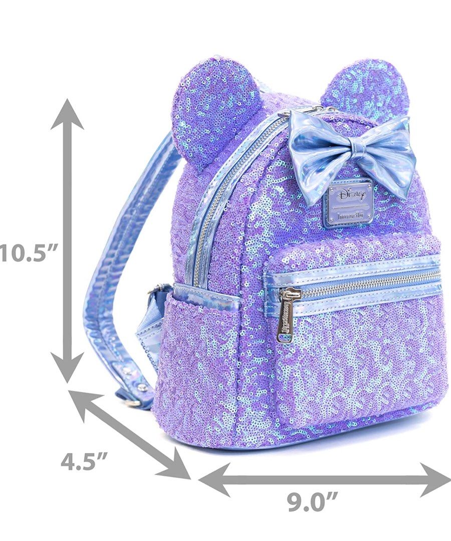 Minnie mouse potion purple sequined mini backpack by loungefly deals
