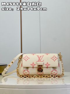 LV m44823 pink favorite three piece handbag