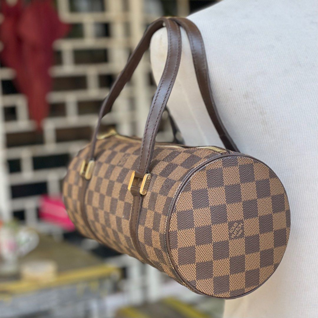 LV Papillon 27 Damier Ebene, Luxury, Bags & Wallets on Carousell