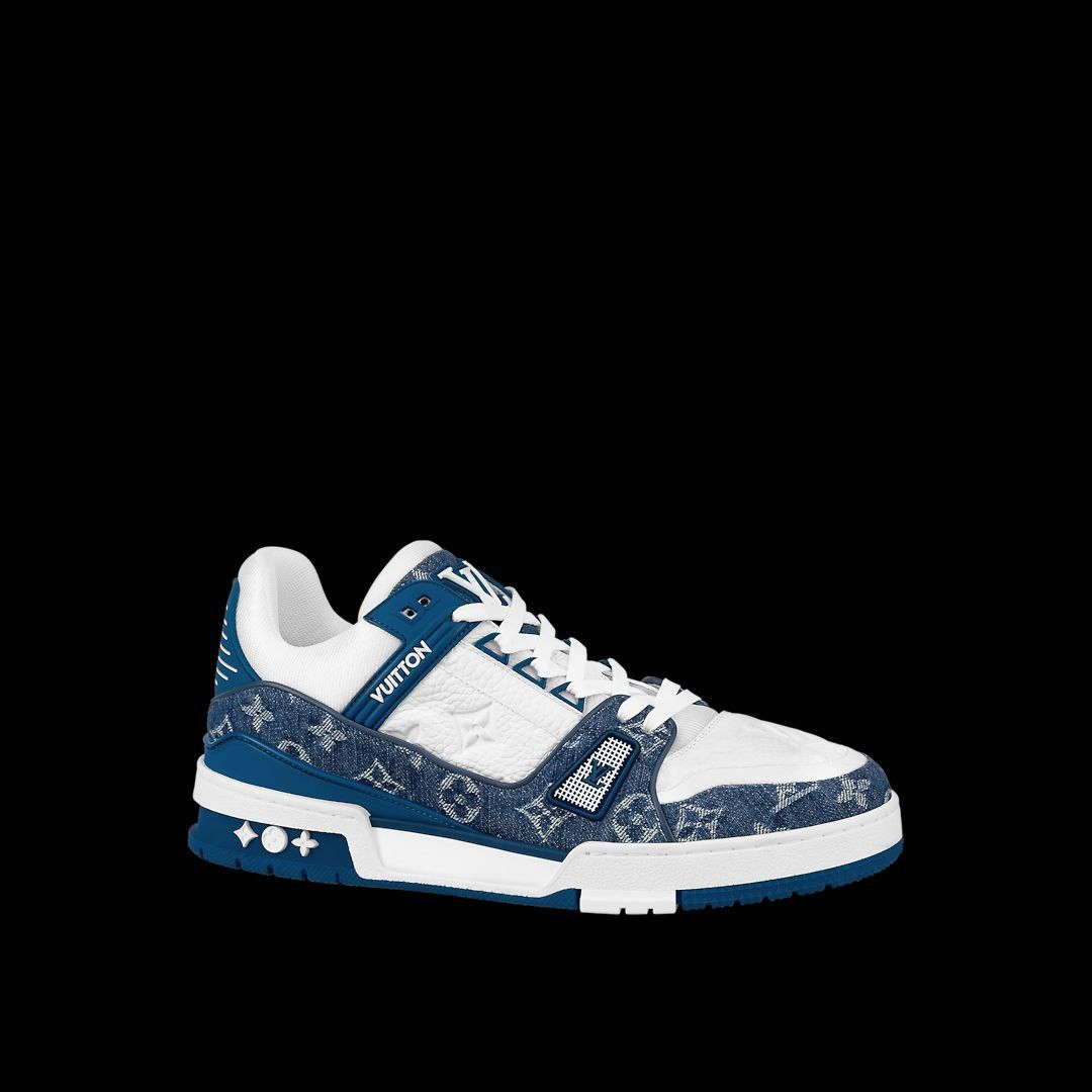 Louis Vuitton Denim Trainer Sneaker, Luxury, Sneakers & Footwear on  Carousell