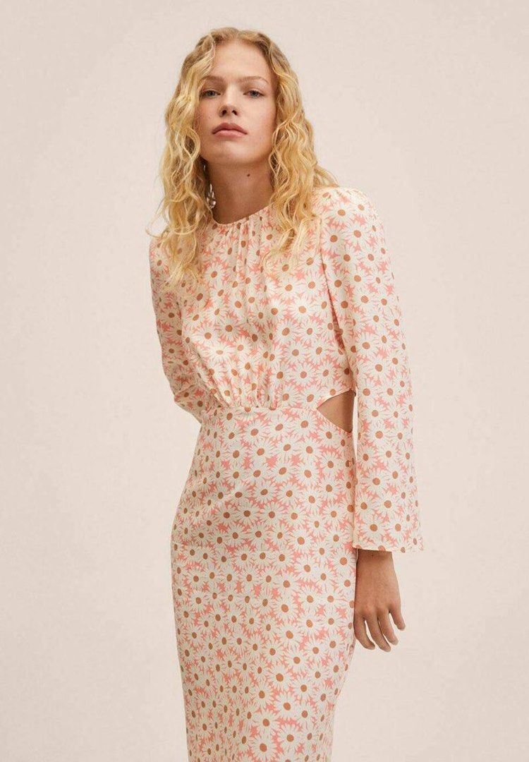 Mango Flowy Dress With Openings, Women's Fashion, Dresses u0026 Sets, Dresses  on Carousell