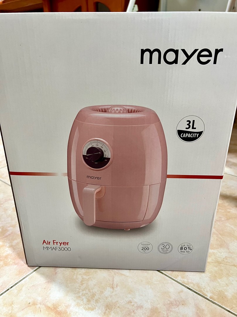 Mayer Air Fryer Pink, TV & Home Appliances, Kitchen Appliances