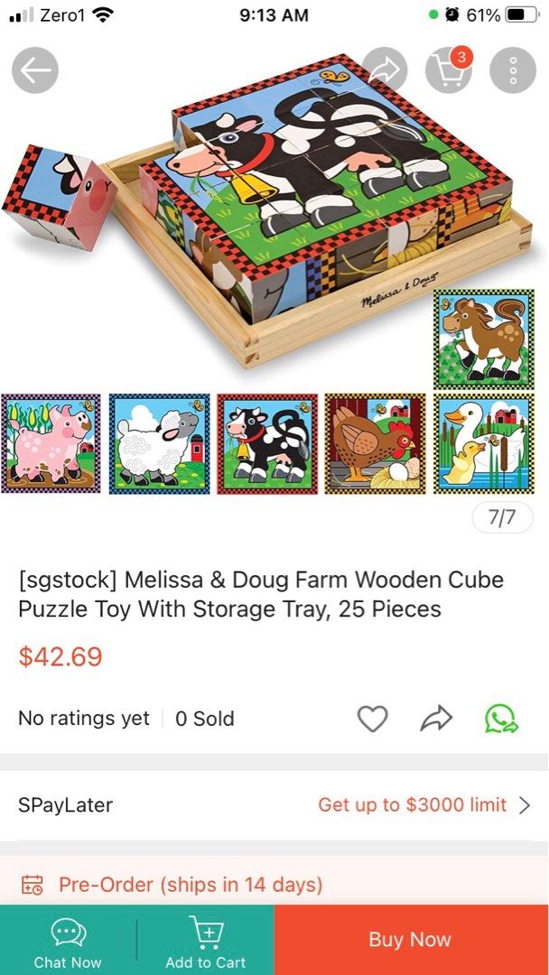 Farm Cube Puzzle  Farm Animal Puzzle