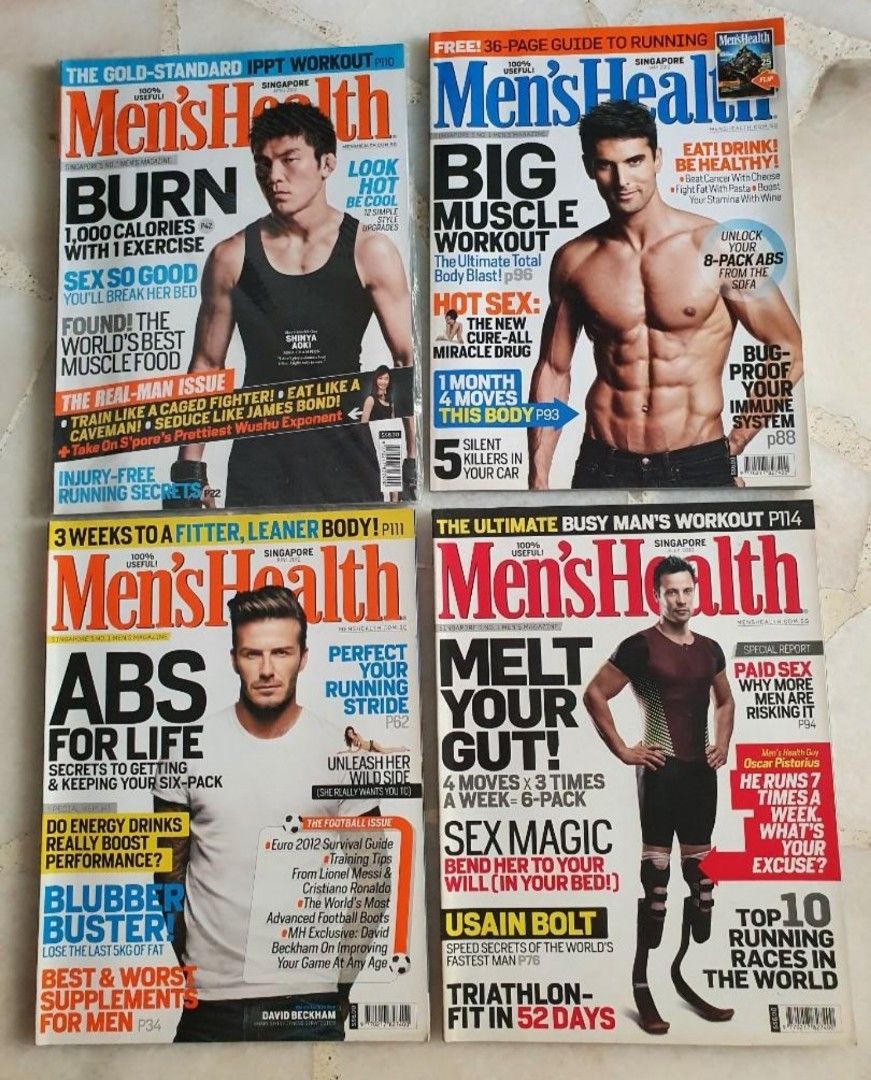 Men's Health Magazines, Hobbies & Toys, Books & Magazines, Magazines on