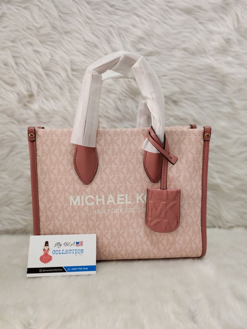 Michael Kors Mirella Small Crossbody Tote Bag Dark Powder Blush