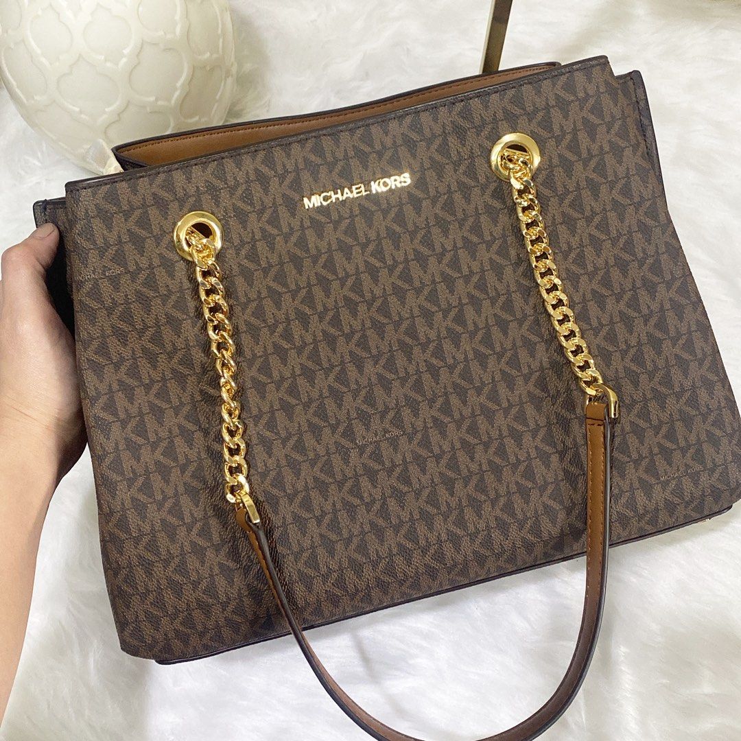 Teagan large logo shoulder bag top