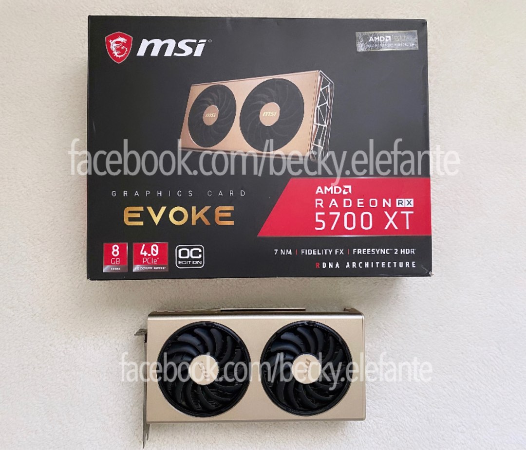 MSI Evoke RX 5700XT OC Edition 8GB GDDR6, Computers & Tech, Parts ...